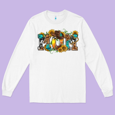 Western Mom Long Sleeve Tee Designed By Texasbilliewilder