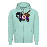 Halloween Truck Zipper Hoodie | Teevron