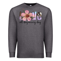Charcoal Heather love all day every day Premium Sweatshirt - Artiststas