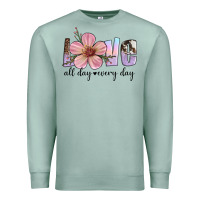 Seafoam love all day every day Premium Sweatshirt - Artiststas