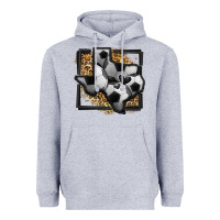 Heather Grey leopard soccer texas map Heavyweight Hoodie - Jasminsmagicworld