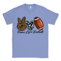 Colony Blue peace love football Classic Tee - RanaPortraitStore