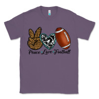 Lavender peace love football Classic Tee - RanaPortraitStore