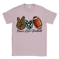 Lilac peace love football Classic Tee - RanaPortraitStore