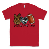 Red peace love football Classic Tee - RanaPortraitStore