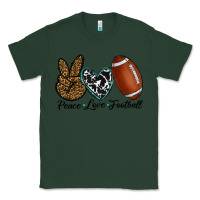 Sports Green peace love football Classic Tee - RanaPortraitStore