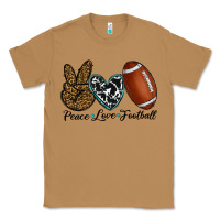 Toasted Coconut peace love football Classic Tee - RanaPortraitStore