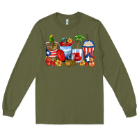 Army Green puerto rico coffee cups Long Sleeve Tee - Zillion Design Studio