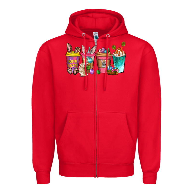 Easter Coffee Drinks Easter Day Zipper Hoodie by Neo Western | Teevron
