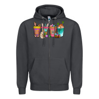Smoke Easter coffee drinks Easter Day Zipper Hoodie - Neo Western