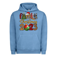 Pigment Pebble Blue family christmas 2023 Urban Hoodie - MaliasSmallBusiness