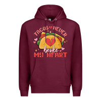 Burgundy tacos never broke my heart Premium Hoodie - MaliasSmallBusiness