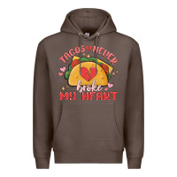 Coffee tacos never broke my heart Premium Hoodie - MaliasSmallBusiness