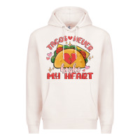 Pale Pink tacos never broke my heart Premium Hoodie - MaliasSmallBusiness