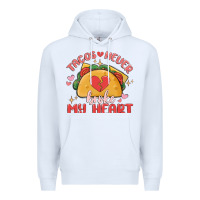 White tacos never broke my heart Premium Hoodie - MaliasSmallBusiness