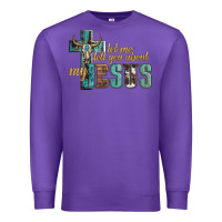 Purple let me tell you about my jesus Premium Sweatshirt - Artiststas