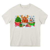 Cream festive christmas cupcakes Heavy Core Tee - CowhideDigitalArt