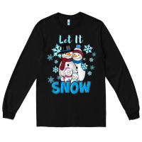 Black let it snow Long Sleeve Tee - RanaPortraitStore