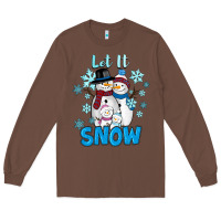 Chestnut let it snow Long Sleeve Tee - RanaPortraitStore