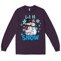 Plum let it snow Long Sleeve Tee - RanaPortraitStore