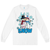 White let it snow Long Sleeve Tee - RanaPortraitStore