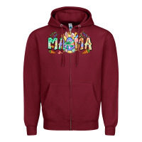 Burgundy Easter Day mama Zipper Hoodie - Neo Western