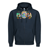 Navy Easter Day mama Zipper Hoodie - Neo Western
