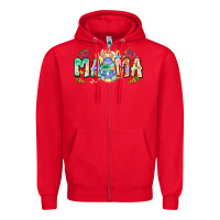Red Easter Day mama Zipper Hoodie - Neo Western