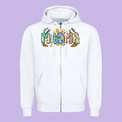 Easter Day Mama Zipper Hoodie Designed By Neo Western