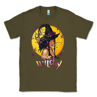 Army Green Be Witchy Black Witch Classic Tee - texasbilliewilder