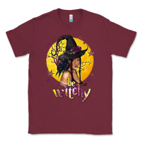 Burgundy Be Witchy Black Witch Classic Tee - texasbilliewilder