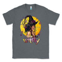 Charcoal Heather Be Witchy Black Witch Classic Tee - texasbilliewilder