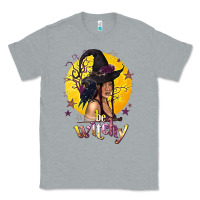 Heather Grey Be Witchy Black Witch Classic Tee - texasbilliewilder