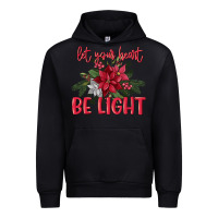 Black Let your heart be light Urban Hoodie - MaliasSmallBusiness