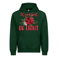 Forest Green Let your heart be light Urban Hoodie - MaliasSmallBusiness