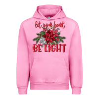 Fuchsia Pink Let your heart be light Urban Hoodie - MaliasSmallBusiness