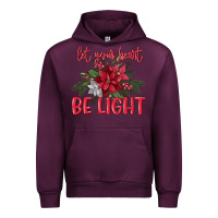 Mauve Wine Let your heart be light Urban Hoodie - MaliasSmallBusiness