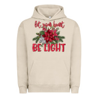 Pigment French Oak Let your heart be light Urban Hoodie - MaliasSmallBusiness