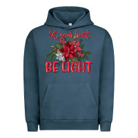 Pigment Midnight Navy Let your heart be light Urban Hoodie - MaliasSmallBusiness