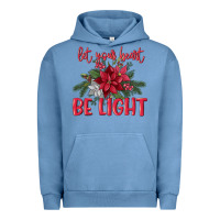 Pigment Pebble Blue Let your heart be light Urban Hoodie - MaliasSmallBusiness