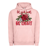 Pigment Salmon Let your heart be light Urban Hoodie - MaliasSmallBusiness