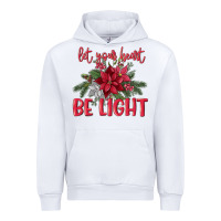 White Let your heart be light Urban Hoodie - MaliasSmallBusiness