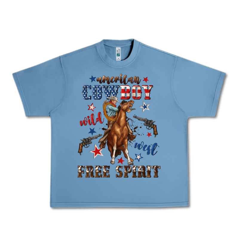 American Cowboy Wild West Free Spirit Urban Heavy Tee by texasbilliewilder | Teevron
