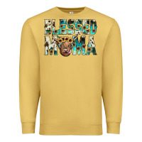 Antique Gold blessed mama Premium Sweatshirt - JahusDesignShop