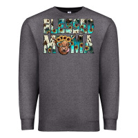 Charcoal Heather blessed mama Premium Sweatshirt - JahusDesignShop