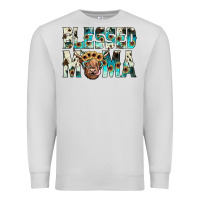 Dove Grey blessed mama Premium Sweatshirt - JahusDesignShop