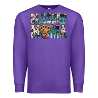 Purple blessed mama Premium Sweatshirt - JahusDesignShop