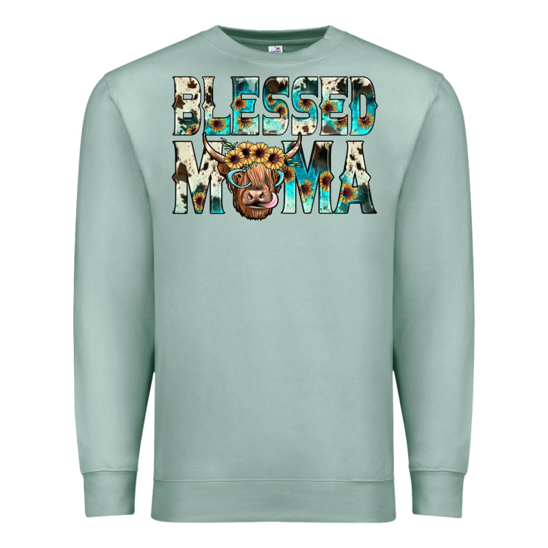Blessed Mama Premium Sweatshirt by JahusDesignShop | Teevron