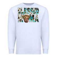 White blessed mama Premium Sweatshirt - JahusDesignShop