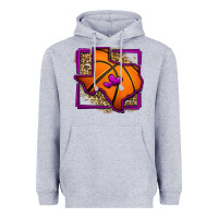 Heather Grey leopard basketball texas map Heavyweight Hoodie - Jasminsmagicworld